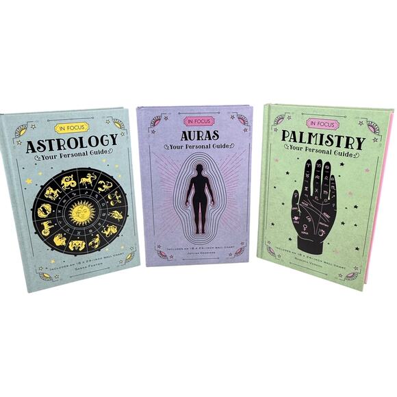 In Focus Books Divination Auras Astrology Palmistry New Condition Lot of 3 - Picture 1 of 10